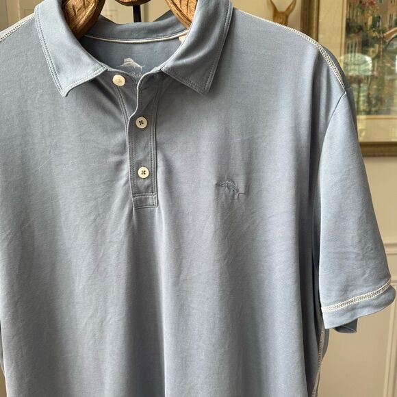 Tommy Bahama Blue Polo Shirt XL - Picture 10 of 11